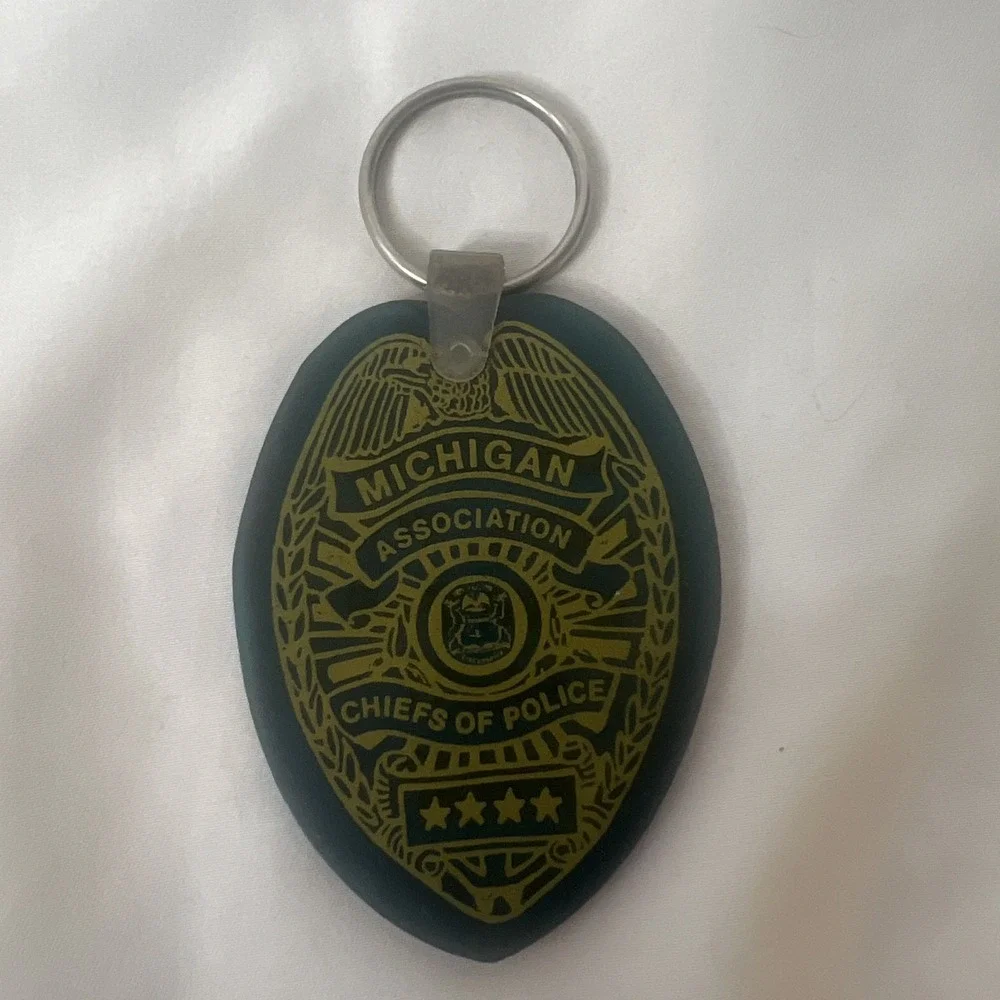 Michigan Association Chiefs of‎ Police Keychain Rubber Speeding Gets You Nowhere